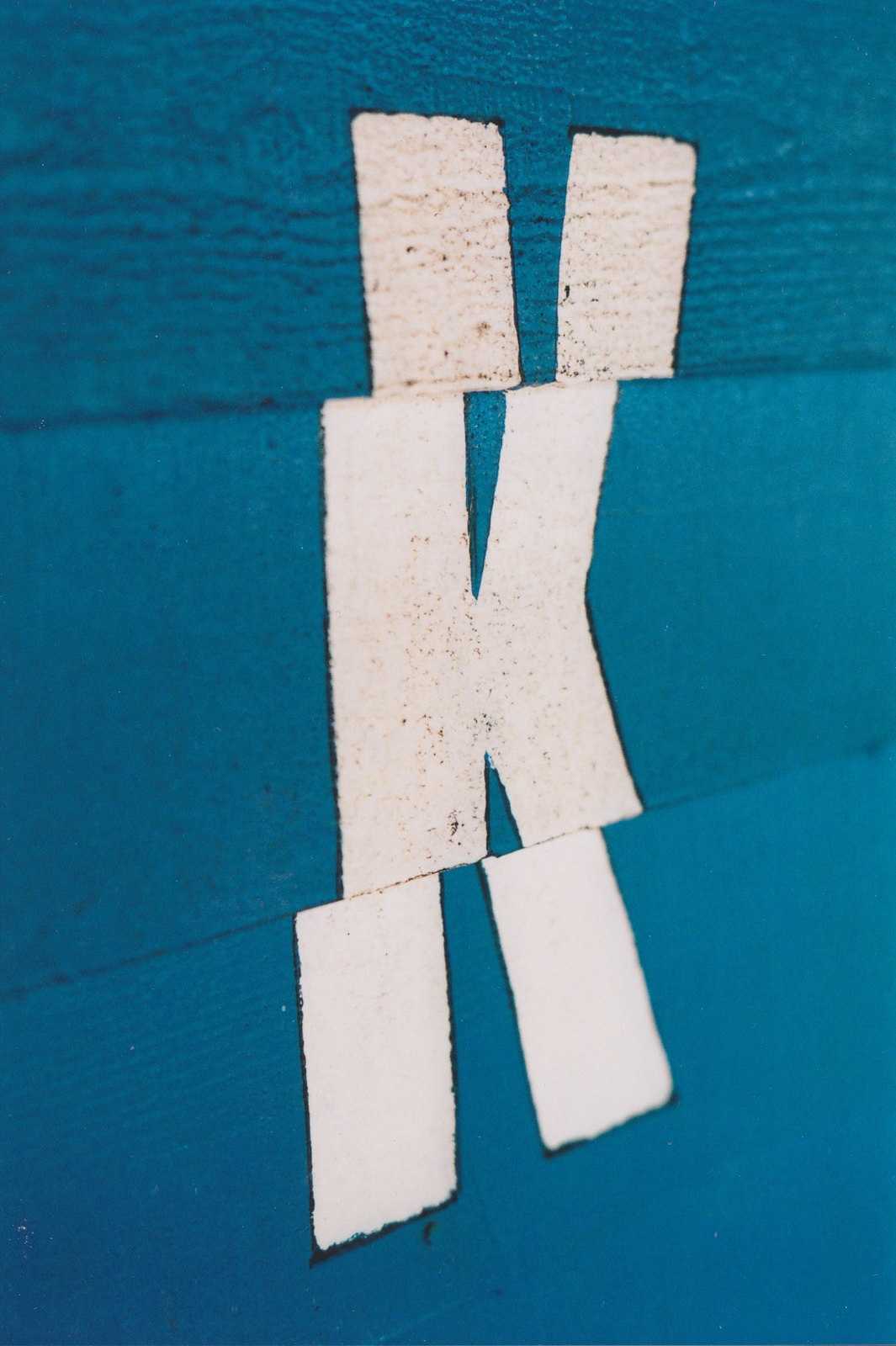 Big Kay painted in white