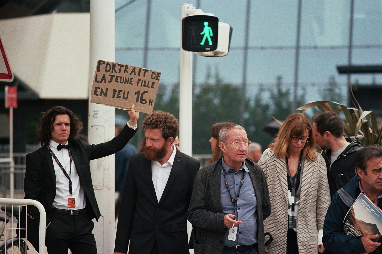 Street Crossing at Green