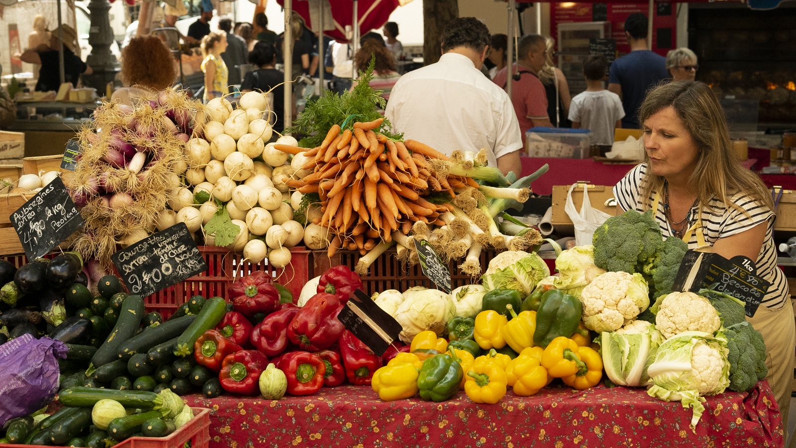 Vegetable Market Stall.